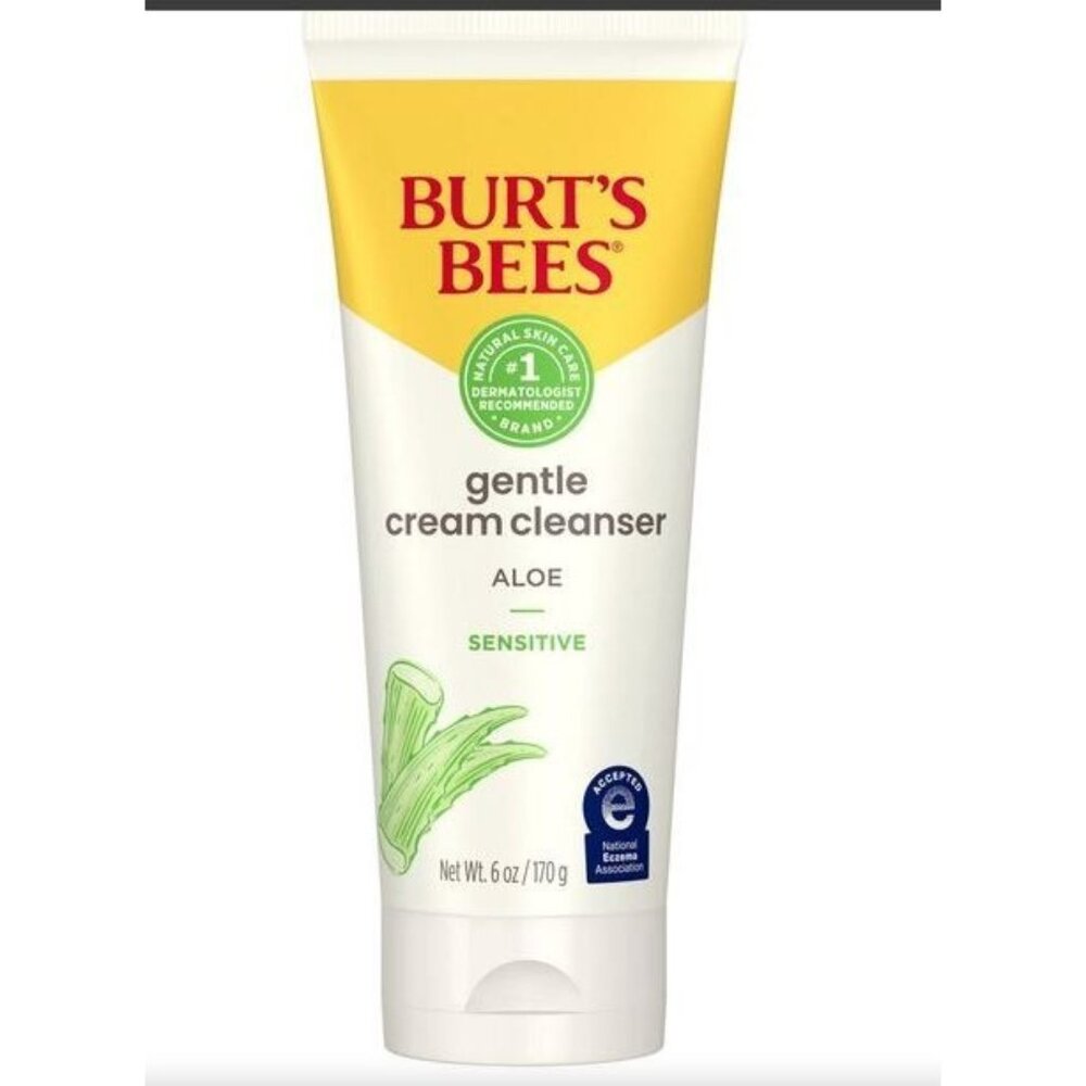 #0996  Burt's Bees New Gentle Cream Cleanser with Aloe Sensitive Solutions 6 ozs